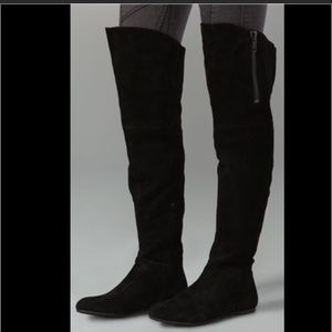 Sam Edelman Knee High REAL black suede boots