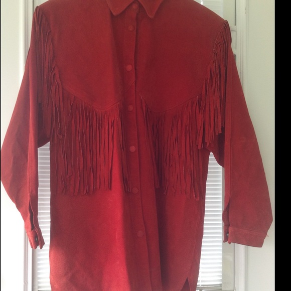 BOHO Don't Stop Vintage Leather Fringe Jacket - Picture 2 of 5
