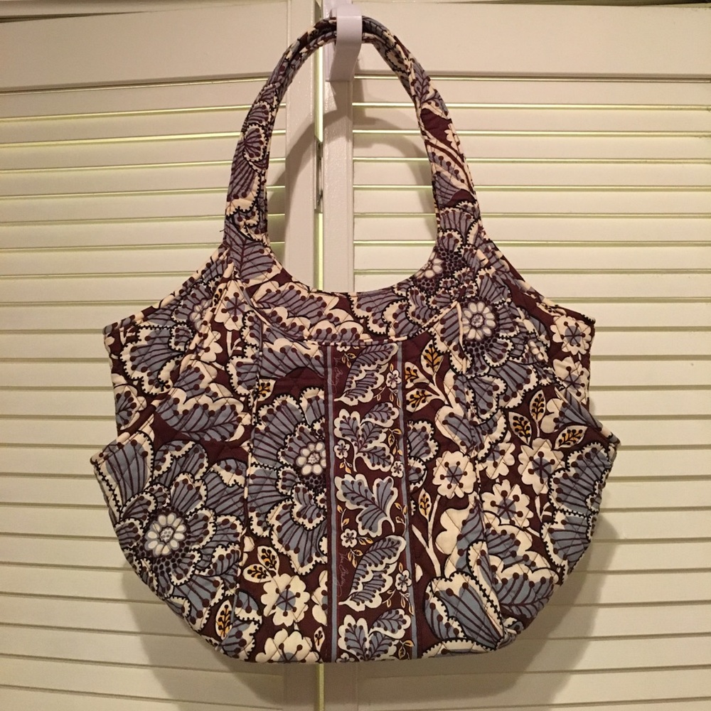 Vera Bradley Slate Blooms purse