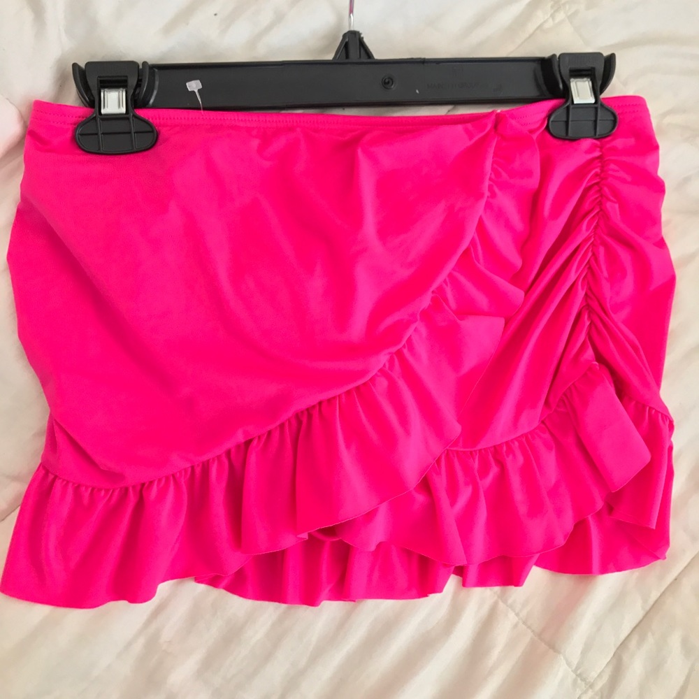 Kenneth Cole Hot Pink Swim Skirt