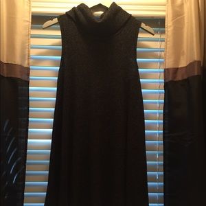 American Eagle Cowl Neck Sweater Dress-  Gray