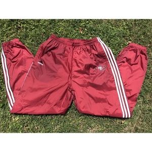 Adidas 49ers NFL track pants Sz XL