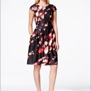 Calvin Klein B/O Short Sleeve Size 2 Dress