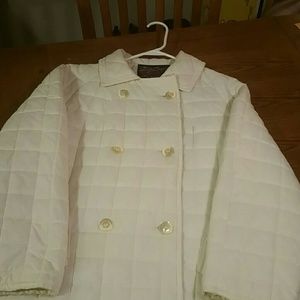 RETRO Cream- Colored/ Double - Breasted Coat