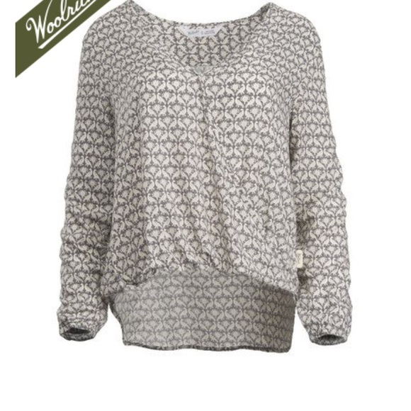 WOOLRICH RAKU PRINTED WRAP BLOUSE - Picture 2 of 2