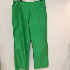 Lauren Ralph Lauren green silk pant