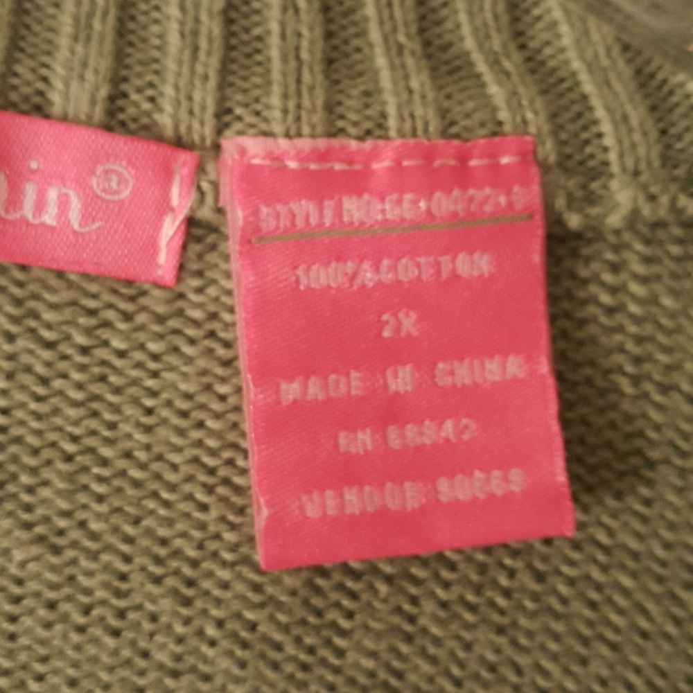 Woman's Light Green Cardigan - Picture 3 of 4