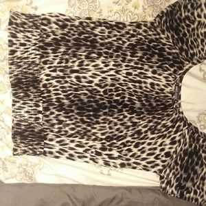 WET SEAL animal print blouse