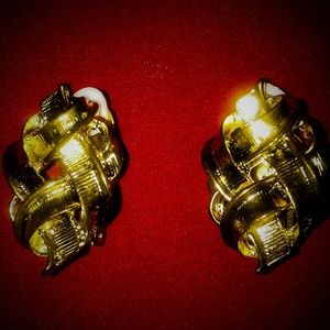 Gold Clip On Earrings