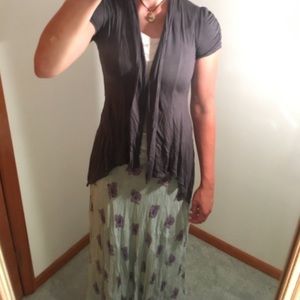 Ambiance Apparel Grey Shrug Bolero Sweater Sz M