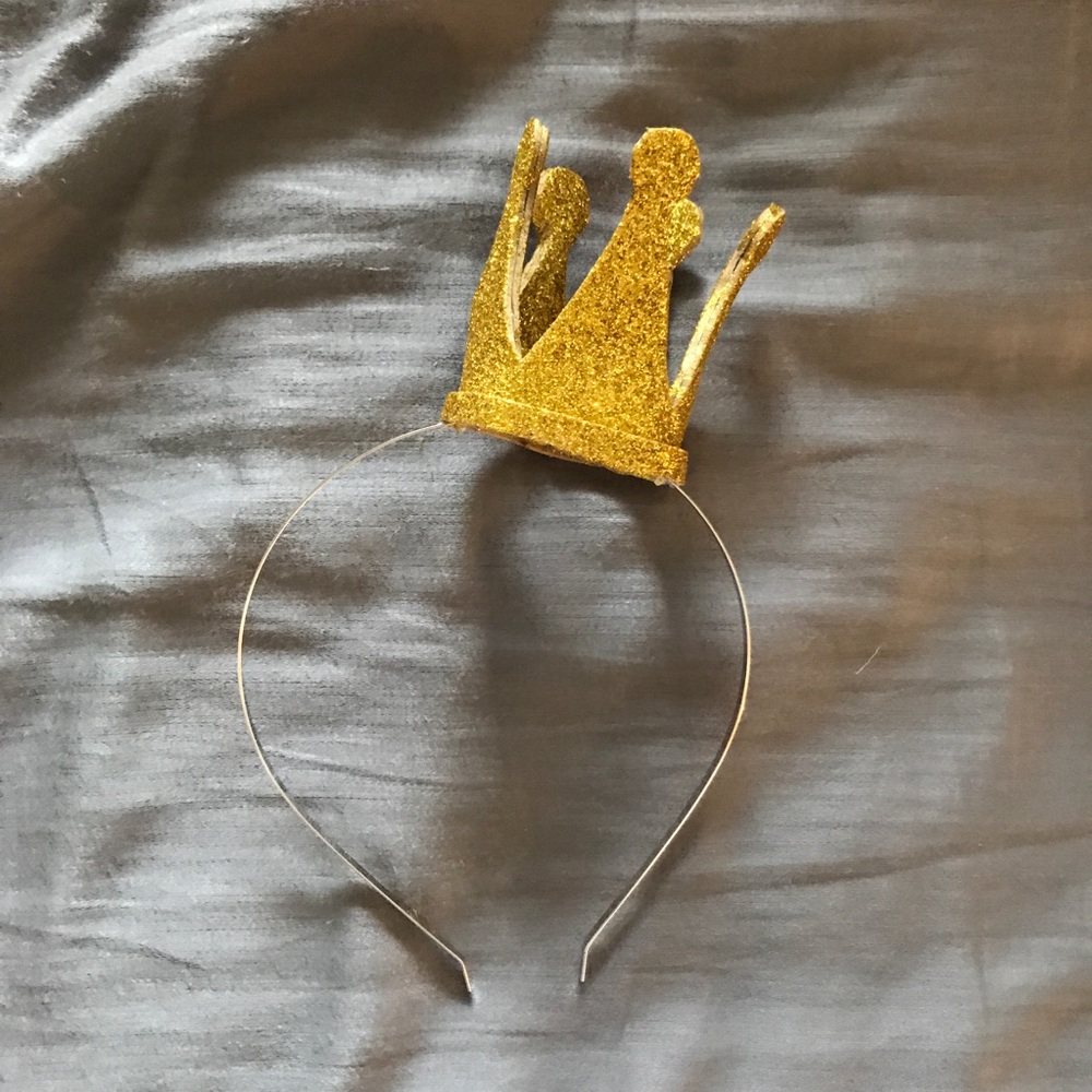 Gold Glitter Crown 👑