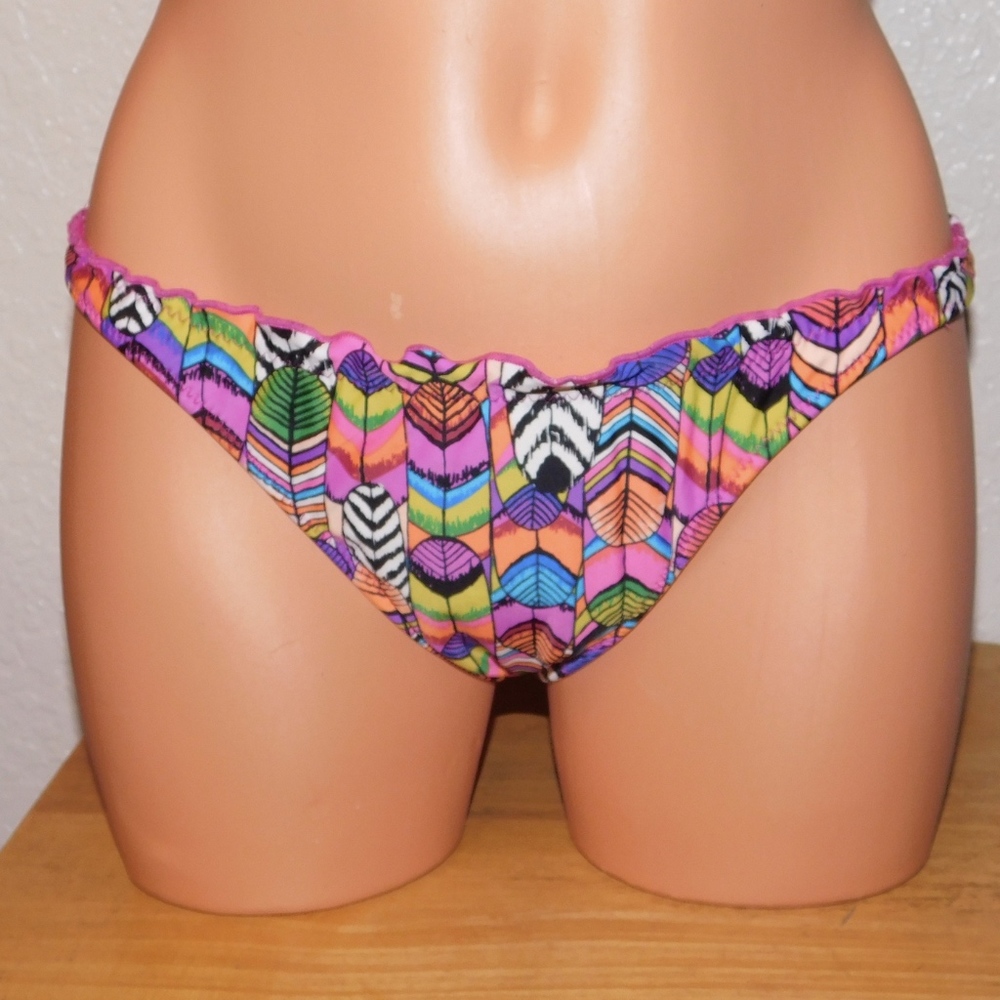 Sunset Multi-Color RUCHED BACK BIKINI BOTTOM