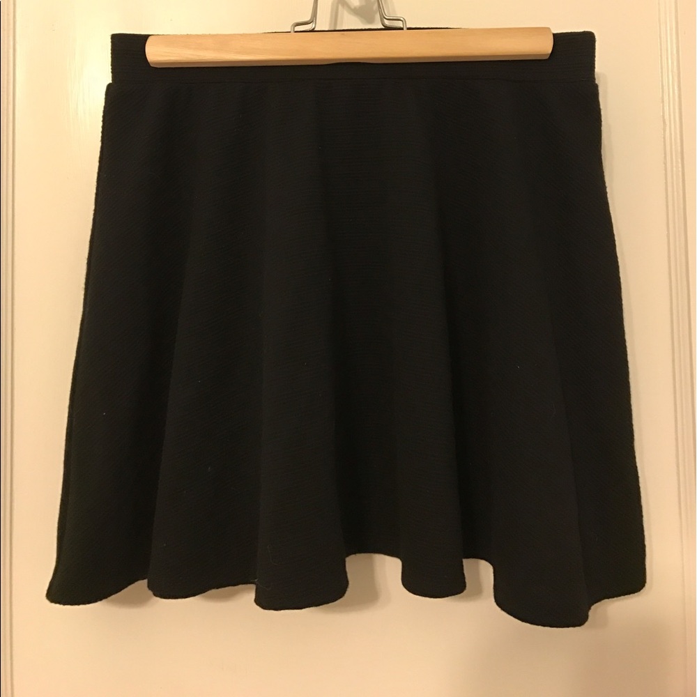 Joe b black textured skater skirt
