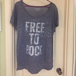 NWOT Maurices Free To Rock Shirt