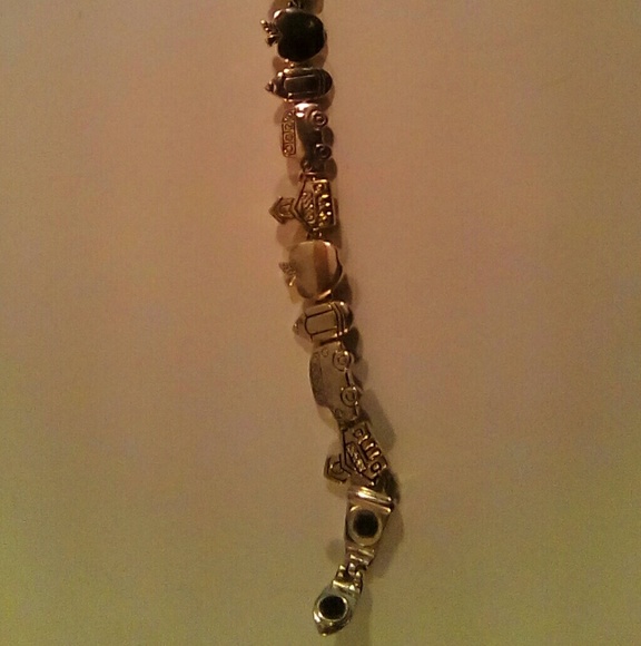 Silver Toned School Themed Bracelet - Picture 2 of 3