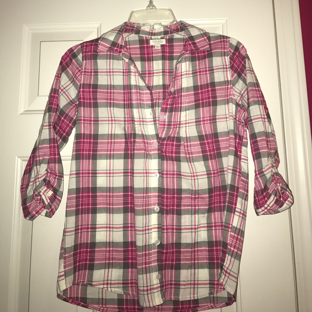 77 kids plaid shirt