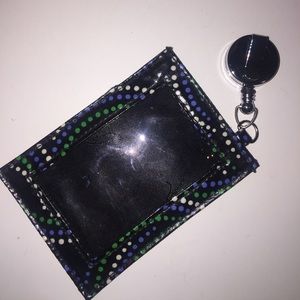 Vera Bradley Retractable Lanyard ID Case NWOT