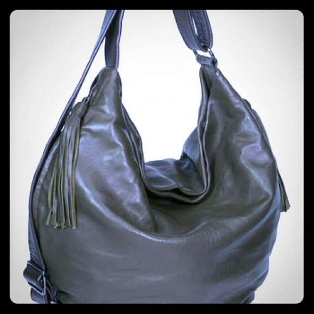 NORDSTROM Convertible leather sling hobo