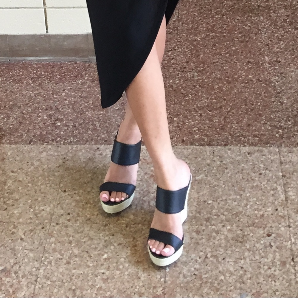 black strap wedges