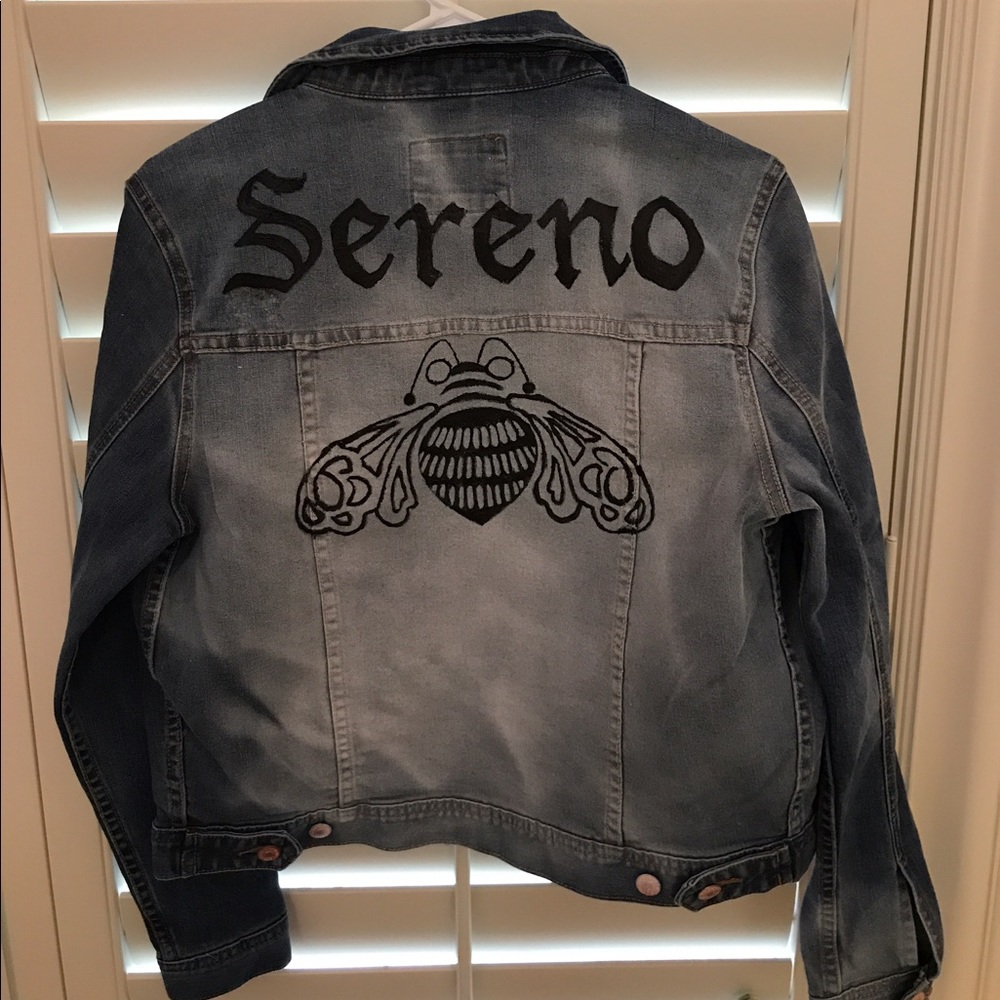 Hand painted patron bee jacket