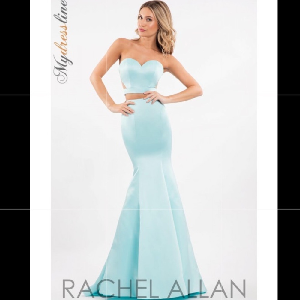 two 2 piece mermaid prom dress RACHEL ALLAN