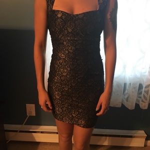 Sexy Black and gold dress