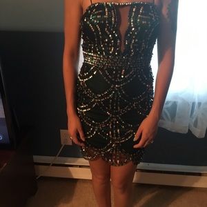 Green Sequin Mini dress