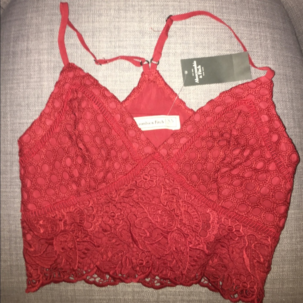 Abercrombie and Fitch Rust Orange Crop Top