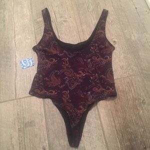 Free people freesia black bodysuit