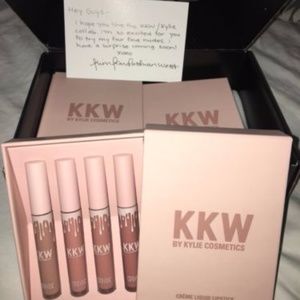 KKW x Kylie 4 Crème Liquid Lipsticks