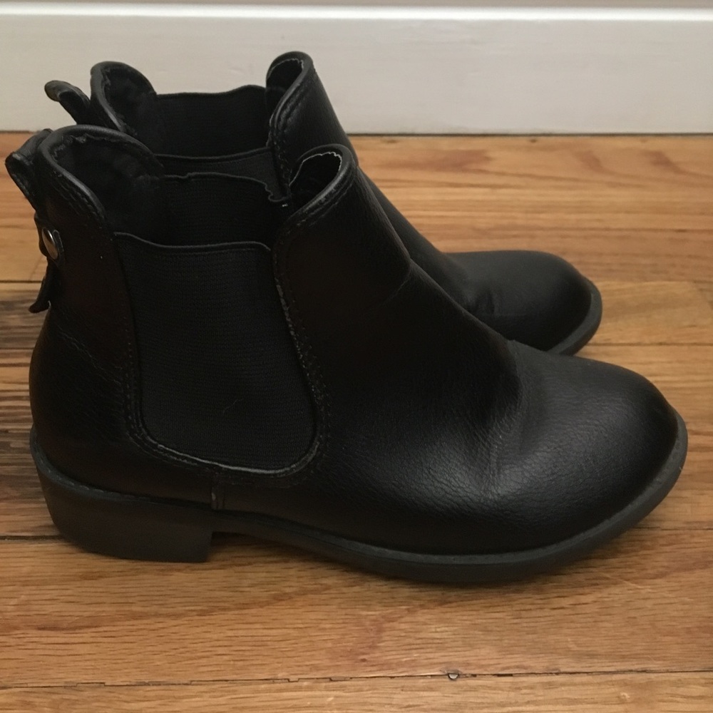 Girls Black Ankle Boots - size 13