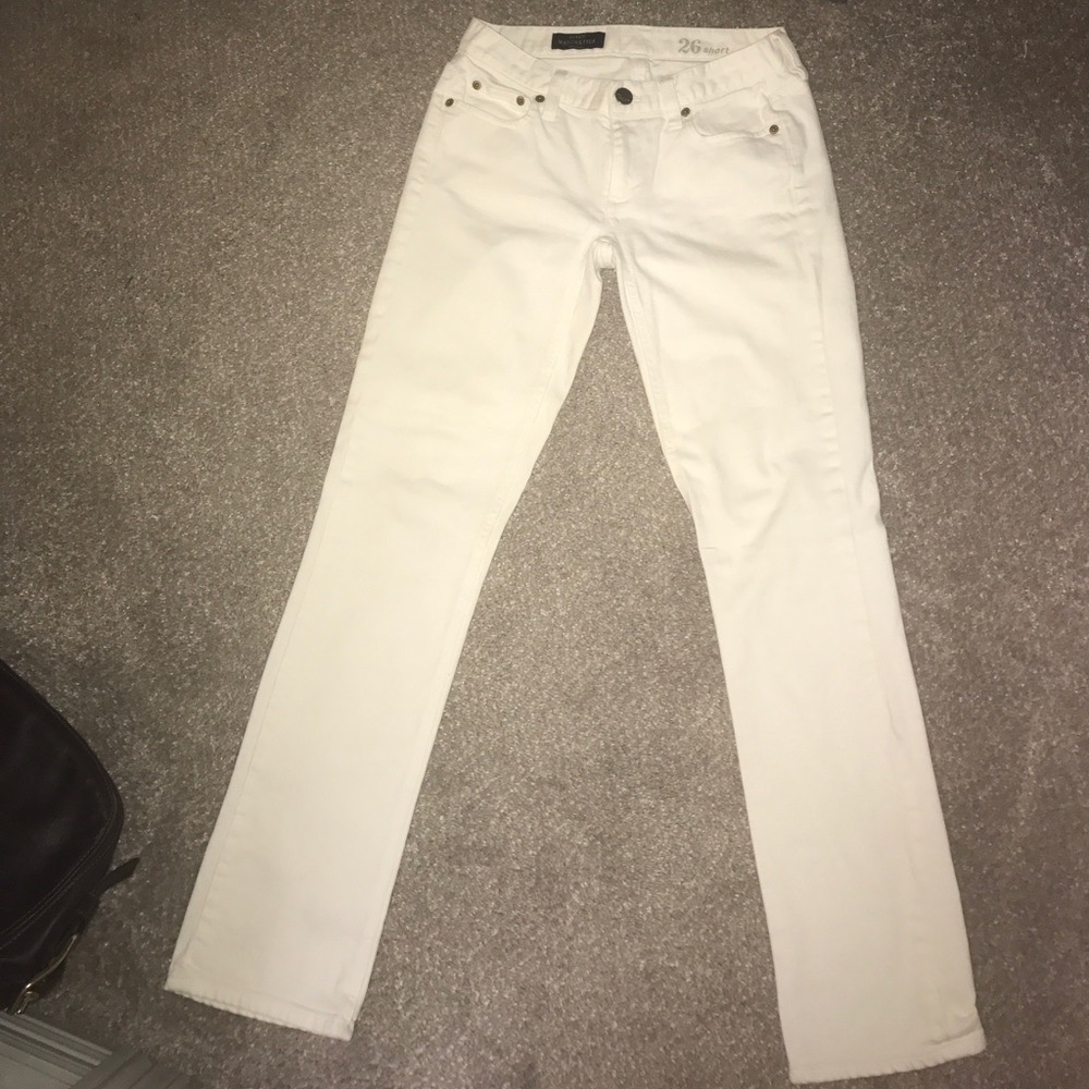 J. Crew White Matchstick Jean
