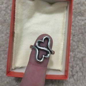 James Avery Heart To Heart Sterling Silver Ring