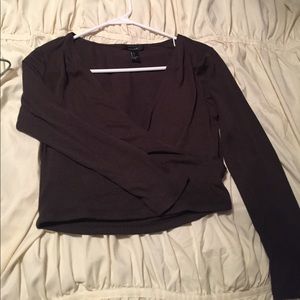 Wrap crop top
