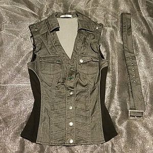 Sexy button-down top