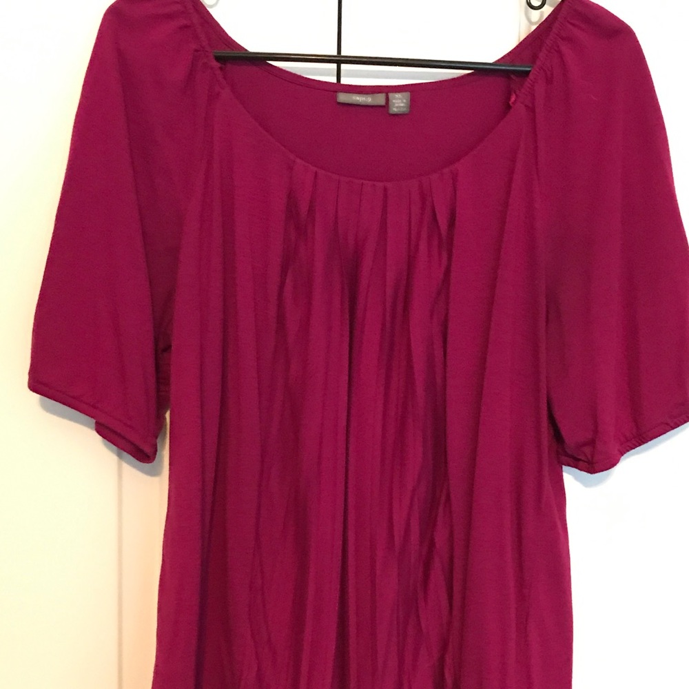 Women's 3/4 Sleeve Deep pink/rose top