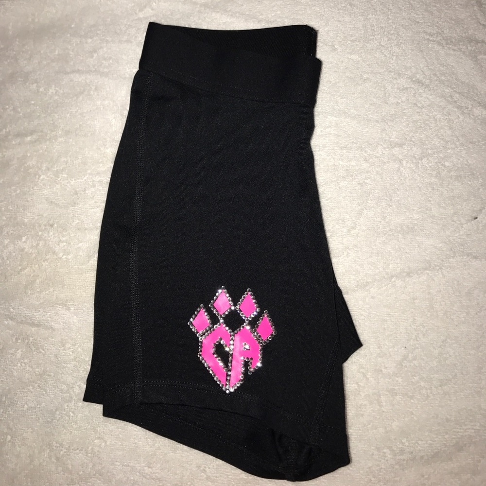 Black Nike pros with pink CA claw