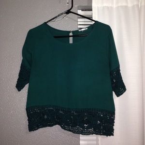 💚A'GACI Teal blouse