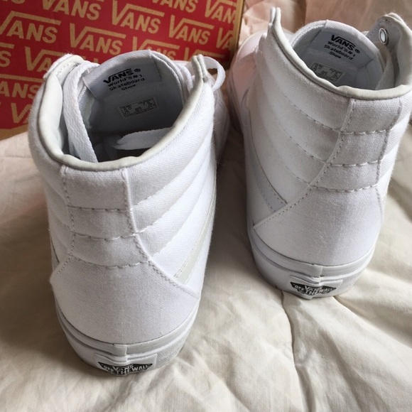 Hi top vans old skool white 7.5 classic slim - Picture 2 of 3