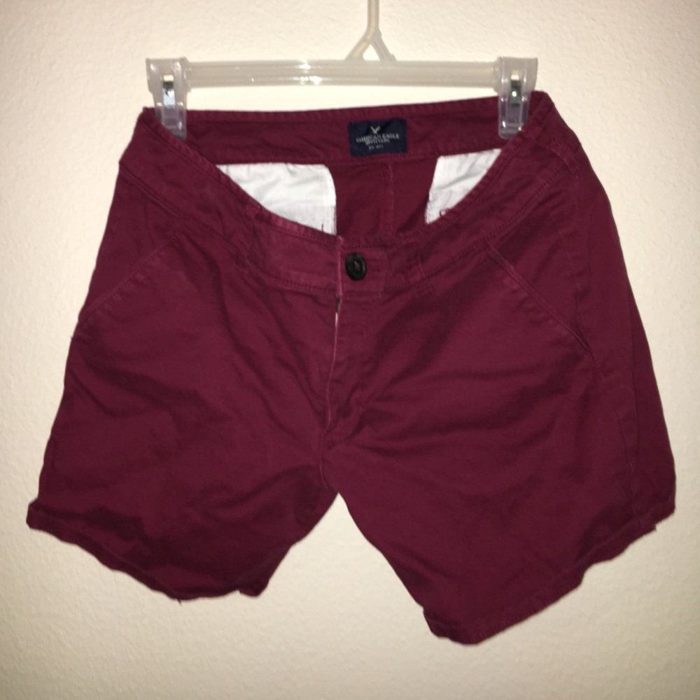 American Eagle Maroon Shorts