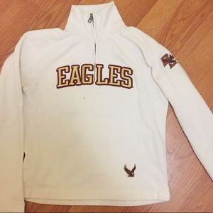 Boston College Pull Over Sweatshirt, Size Small