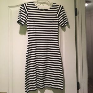 French Connection Fitted Striped Dress