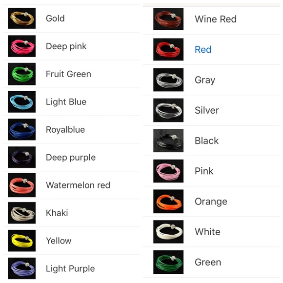 🌹New RED Leather/Rhinestone Wrap  Magnet - Picture 4 of 5