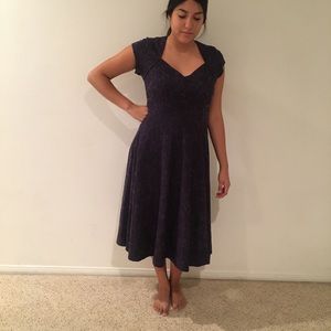 Lindy Bop  sweetheart purple dress