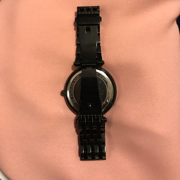 Black Michael Kors watch with gold accents! main image 4