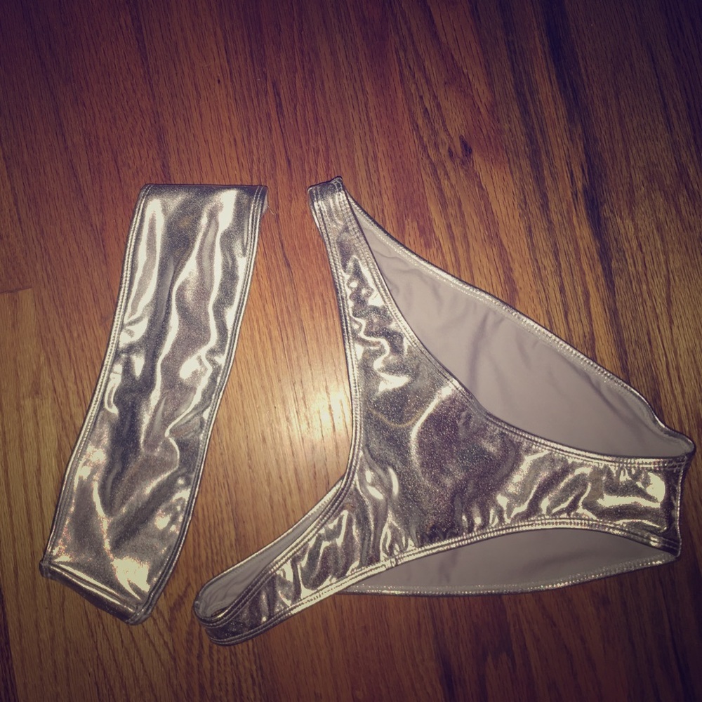 Metallic bikini set