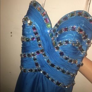 Princess collection prom dress with leg slit