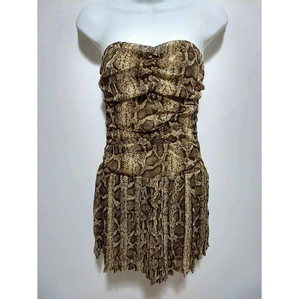 James Lacroix snake tube strapless dress