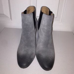 Grey Suede Banana Republic Bootie Size 6.5