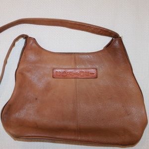 Fossil Leather Brown Cross Body Messenger Bag